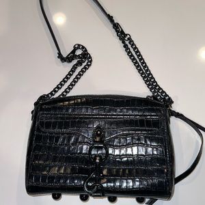 Rebecca Minkoff Black Mini Mac Crossbody Bag